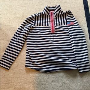 Vineyard Vines Navy and White Striped Women’s Pullover Size Large